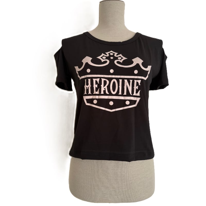 HEROINE）H346B クロップトップ ブラック | フィットネスウェア