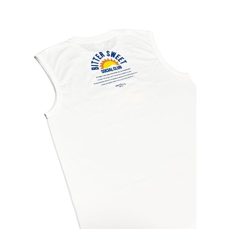 BS SOCIAL CLUB PREMIUM COMFORT SLEEVELESS Tee　ホワイト　MサイズLサイズ
