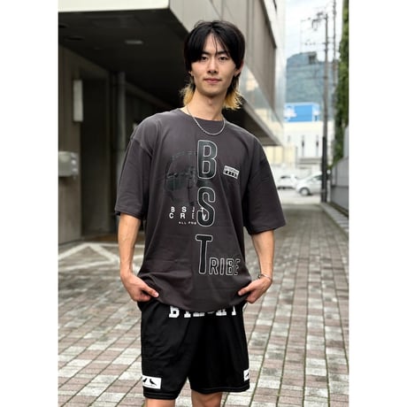 BS TRIBE MIX LOGO PREMIUM COMFORT TEE　セージグリーン　LサイズXLサイズXXLサイズ