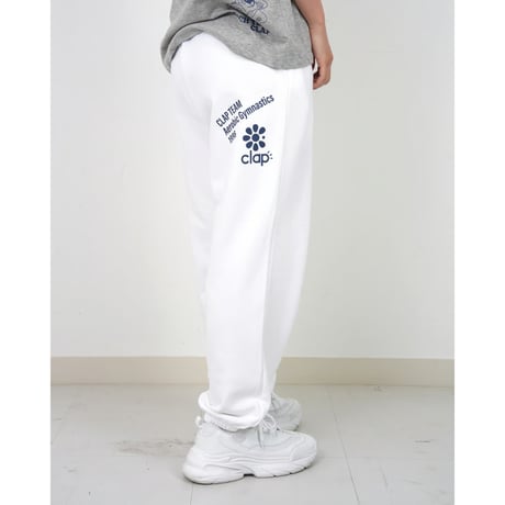 （CLAP）CLAP TEAM SWEATPANTS　ホワイト