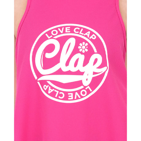 （CLAP）LOVE-CLAP FLAER TANK 　ホットピンク