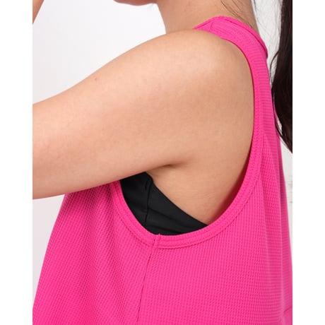 （CLAP）LOVE-CLAP FLAER TANK 　ホットピンク