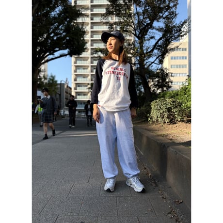 BSG LOGO RELAX-FIT STRAIGHT SWEAT PANTS　アッシュグレー　SサイズMサイズ
