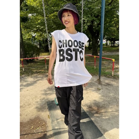 CHOOSE BSTC PREMIUM COMFORT SLEEVELESS Tee　ホワイト　MサイズLサイズ