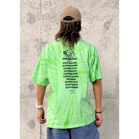 J.TRIBE LION SPIRAL Tie-Dye Tee　スパイラルライム　LサイズXLサイズXXLサイズ