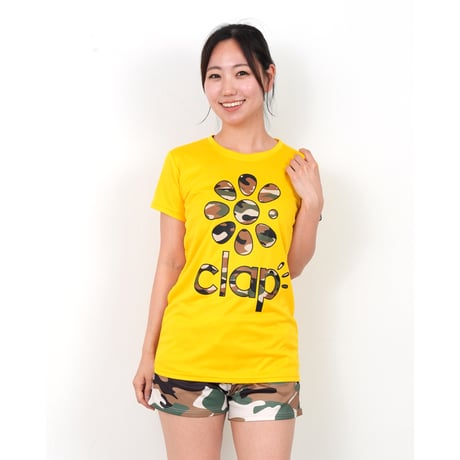 （CLAP）CLAP_CAMO C-DRYTEE　イエロー 　Mサイズ