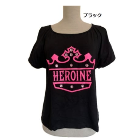 （HEROINE）H505　ピンクストーントップス7カラー　ホットレッド　ホワイト　レモン　ミスティ　アイスブルー　ネイビー　ブラック