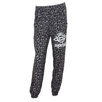 （Marble）L2609-606　レオパード柄 ロングパンツ　BLACK　LADIESM ・L