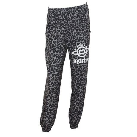 （Marble）L2609-606　レオパード柄 ロングパンツ　BLACK　LADIESM ・L