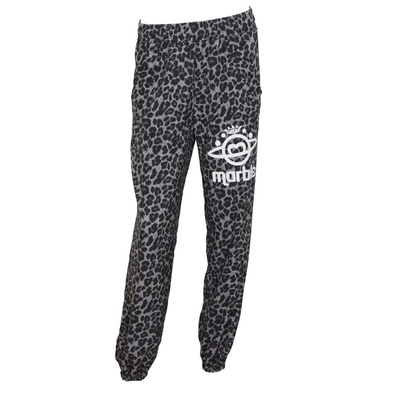Marble）L2609-606 レオパード柄 ロングパンツ BLACK LADIESM ・