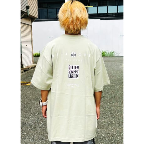 BS TRIBE MIX LOGO PREMIUM COMFORT TEE　セージグリーン　LサイズXLサイズXXLサイズ