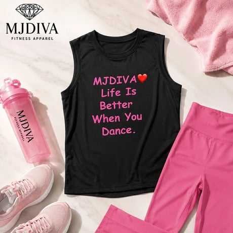 （MJDIVA）MJDIVA® 英字ロゴ レディース 美シルエット タンクトップ