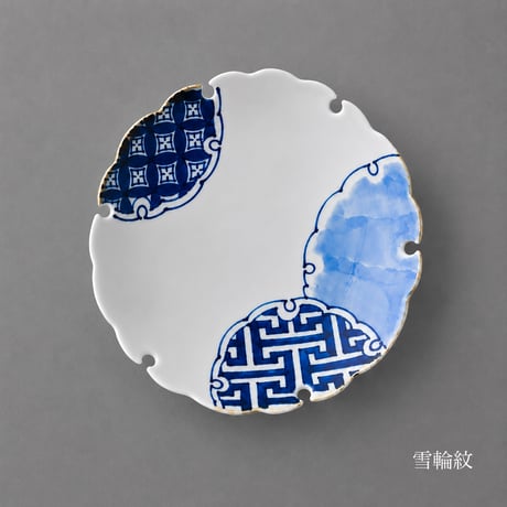 雪輪5寸銘々皿