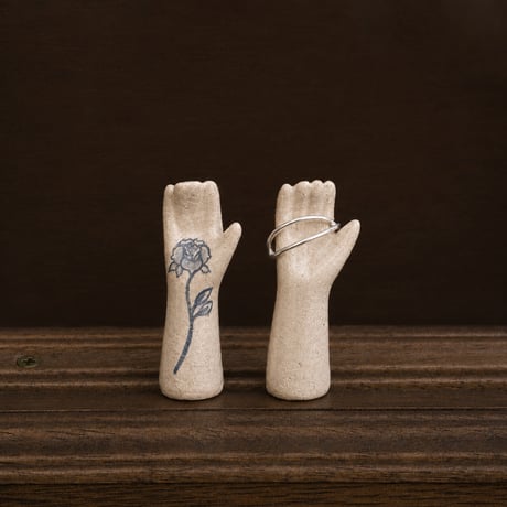 daijiinomata Ceramic Art Hand1 Painting リングスタンド