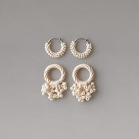 J8-2 2way Beads fringe／ivory