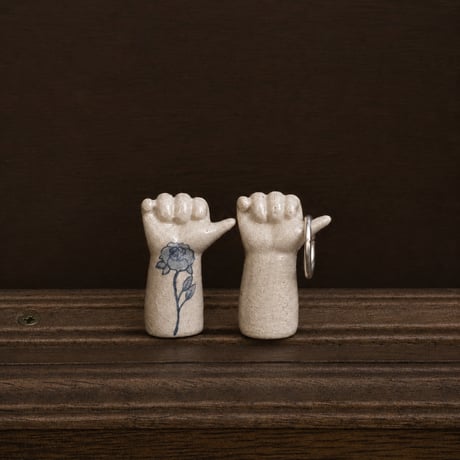 daijiinomata Ceramic Art Hand2 Painting リングスタンド