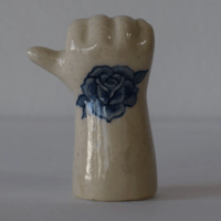 daijiinomata Ceramic Art Hand2 Painting リングスタンド