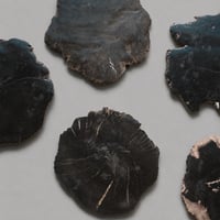 WOOD COASTER Black