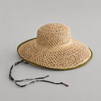 Lein(Natural× Olive) / Black ribbon
