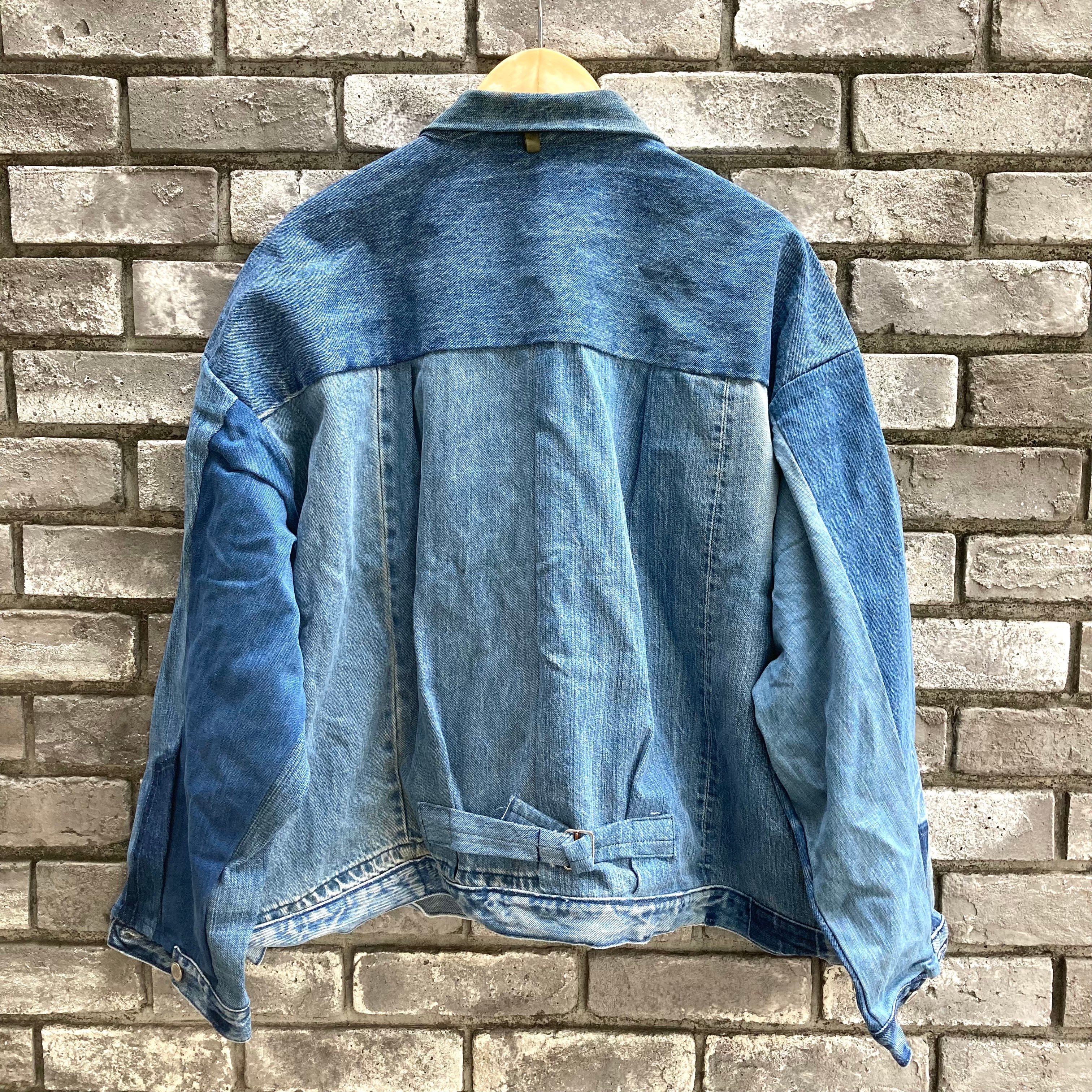 デニムジャケット　リメイク sunny side up】 Denim 1st T-Back Wide JKT A サイズ4 サニーサイド