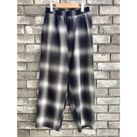 【CalTop】 Ombre Check Pants Black/Ivory オンブレチェック パンツ カルトップ アメリカ製