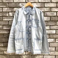 【MATEL'EAU】 Veste China BLEU DELAVE JAVEL マテロウ　チャイナワークジャケット