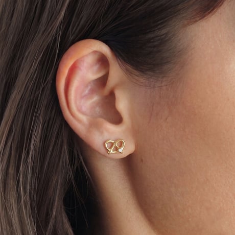 プレッツェルのピアス single / Pretzel single earring