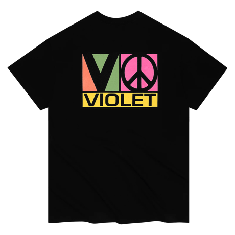 VIOLET BLOCK TEAM TEE BLACK