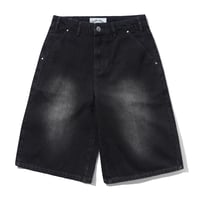 CASH ONLY CLUB DENIM SHORTS WASHED BLACK