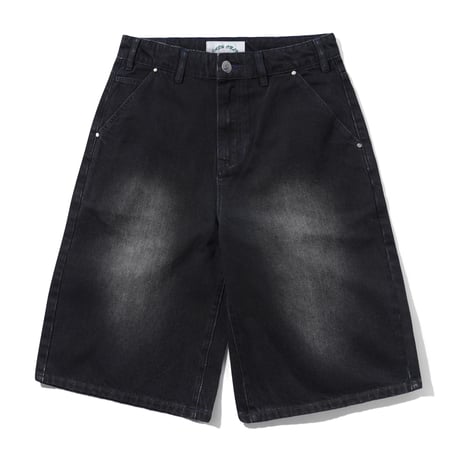 CASH ONLY CLUB DENIM SHORTS WASHED BLACK