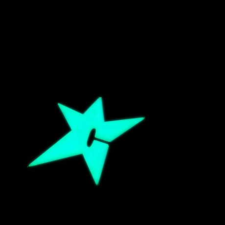 CARPET COMPANY C-STAR GLOW IN THE DARK KEYCHAIN