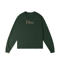 DIME CLASSIC BIG LOGO LS TEE MOUNTAIN GREEN