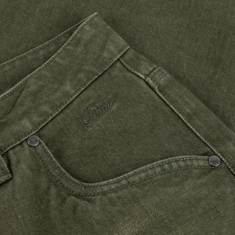 DIME RELAXED DENIM PANTS SANDBLASTED FOREST