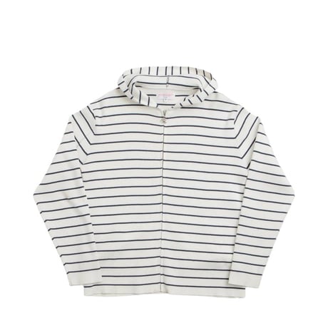 YARDSALE FRENCH KNIT HOOD WHITE / NAVY