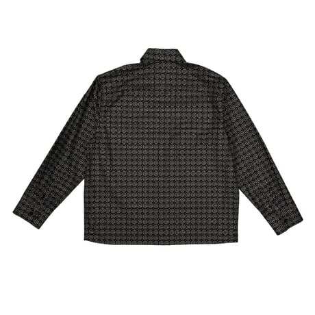 ALWAYS POLK@DOT L/S BUSINESS SHIRT BLACK GREY