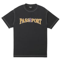 PASSPORT OFFICIAL CONTRAST TEE WASHED BLACK