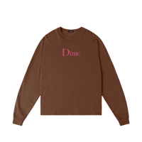 DIME CLASSIC BIG LOGO LS TEE AMERICANO