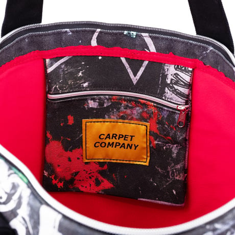 CARPET COMPANY RAG CANVAS TOTE BLACK