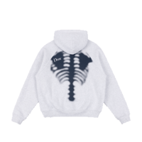 DIME SPINAL ZIP HOODIE ASH