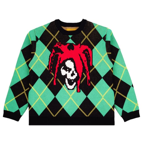 CARPET COMPANY JESTER KNIT SWEATER ARGYLE