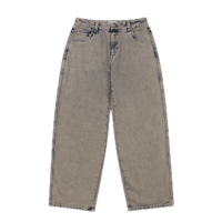 DIME BAGGY DENIM PANTS OVERDYED TAUPE