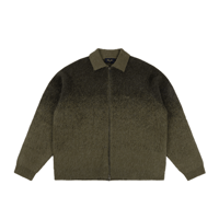 DIME MOHAIR DOUBLE ZIP KNIT FOREST