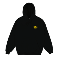MAGENTA SHAOLIN HOODIE BLACK