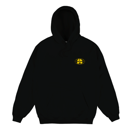 MAGENTA SHAOLIN HOODIE BLACK