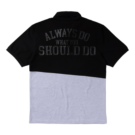 ALWAYS TWO TONE POLO BLACK/GREY