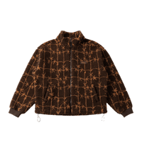 DIME POLAR FLEECE SHERPA ZIIP BROWN