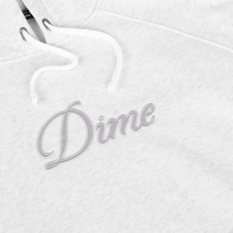 DIME CURSIVE HOODIE ASH