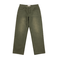 DIME RELAXED DENIM PANTS SANDBLASTED FOREST