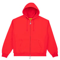 CARPET COMPANY C-STAR DOUBLE ZIP HOODIE RED
