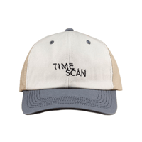 TIMESCAN LOGO WASHED CAP LIGHT BROWN